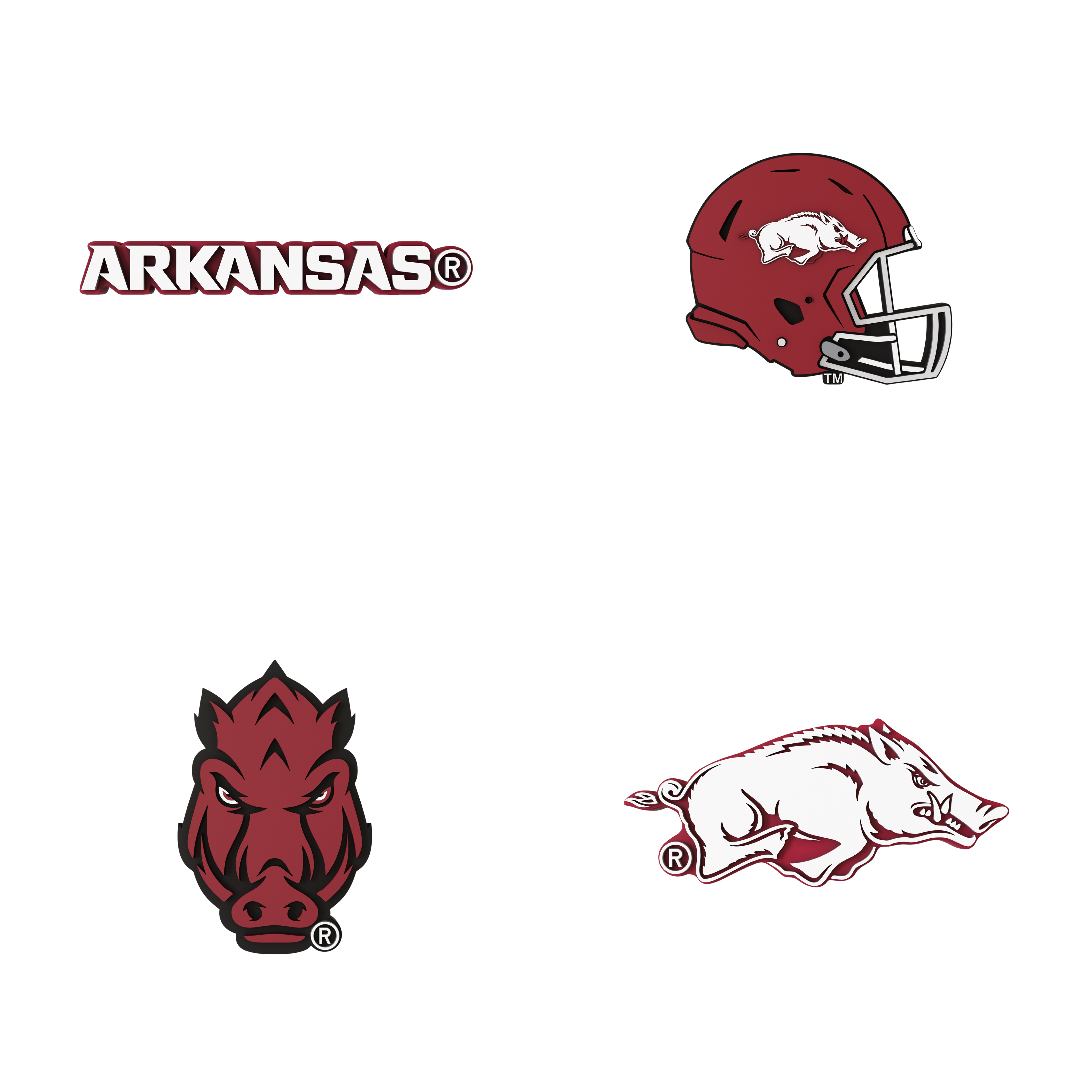 Budz Arkansas Razorbacks 4-Pack Bundle