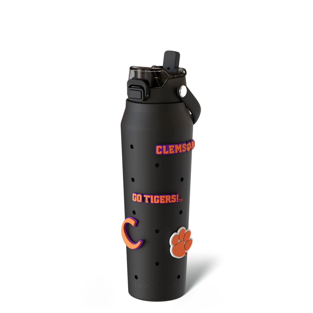 Bottle Buddy 32oz Clemson Tigers Skin + Budz Bundle
