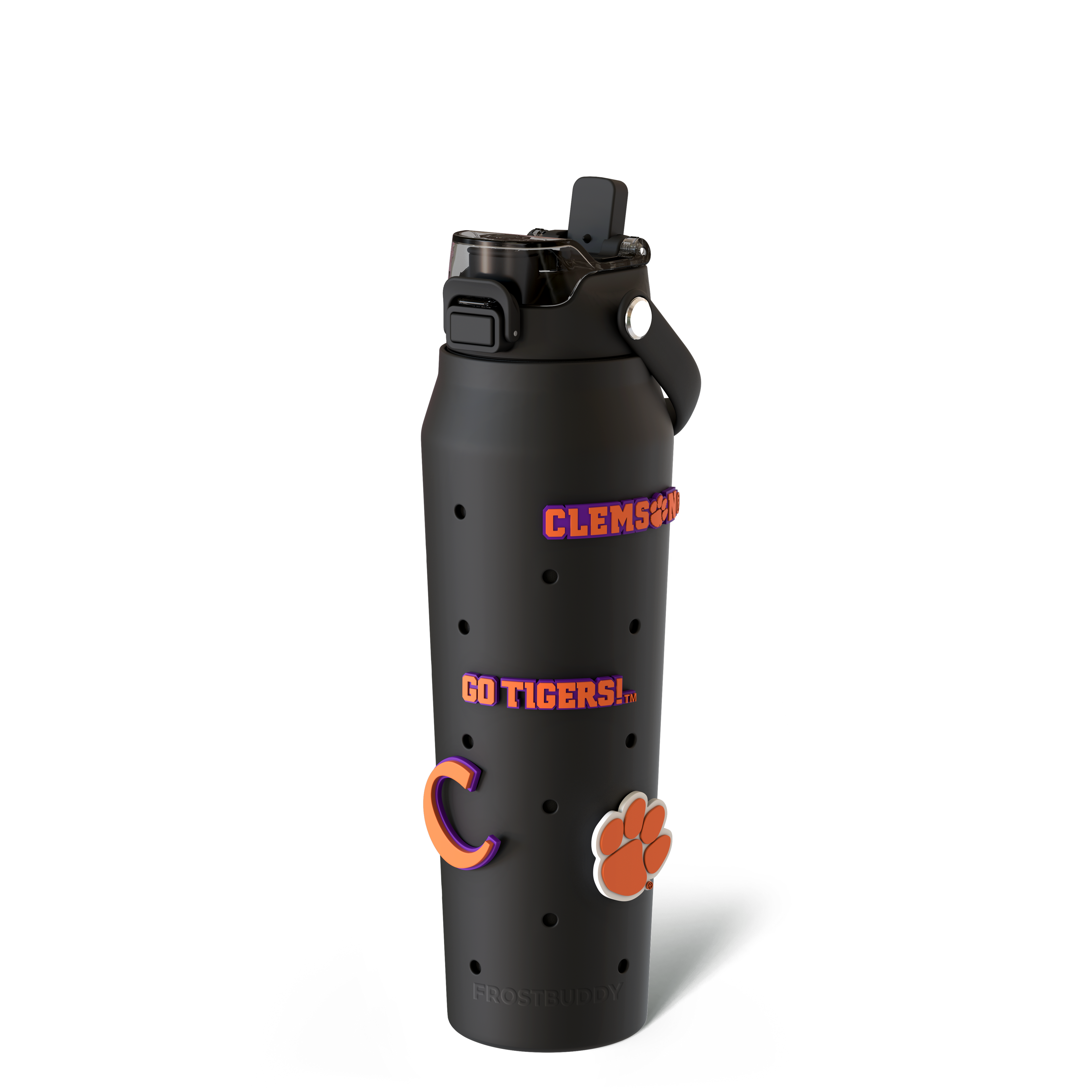 Bottle Buddy 32oz Clemson Tigers Skin + Budz Bundle