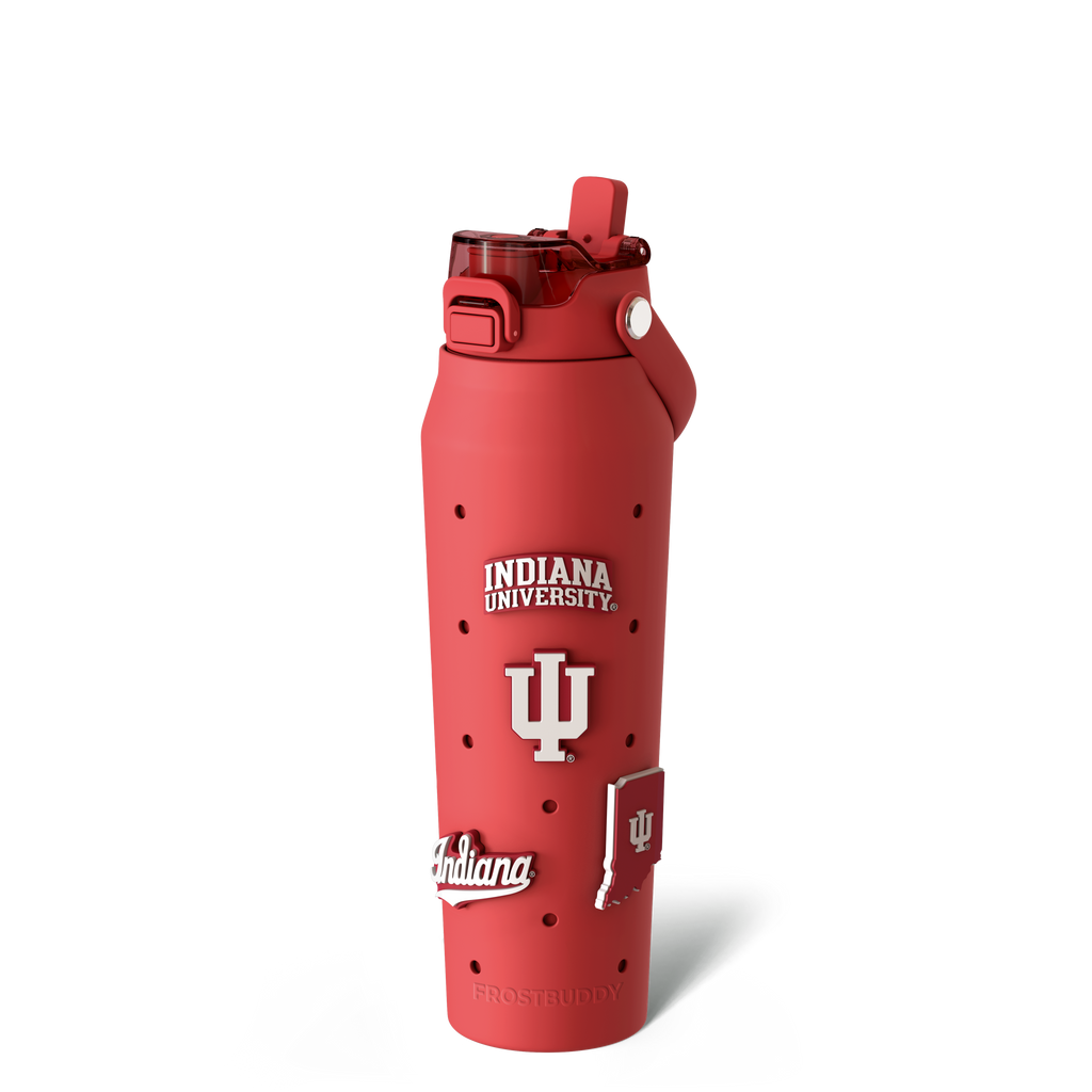 Bottle Buddy 32oz Indiana Hoosiers Skin + Budz Bundle