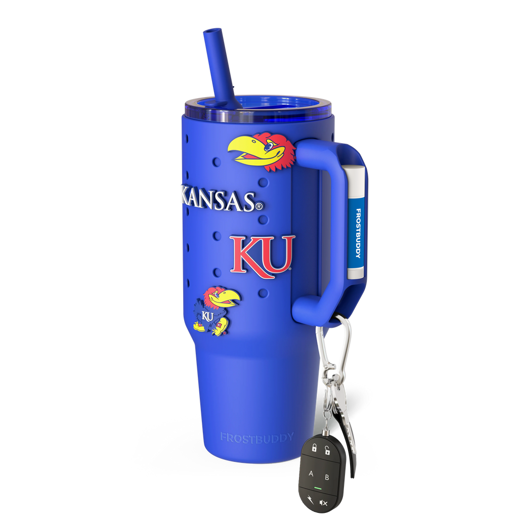 Thicc Buddy 40oz Kansas Jayhawks Skin + Budz Bundle