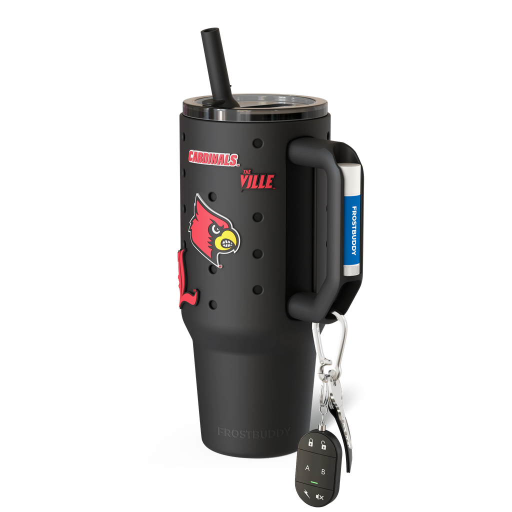Thicc Buddy 40oz Louisville Cardinals Skin + Budz Bundle