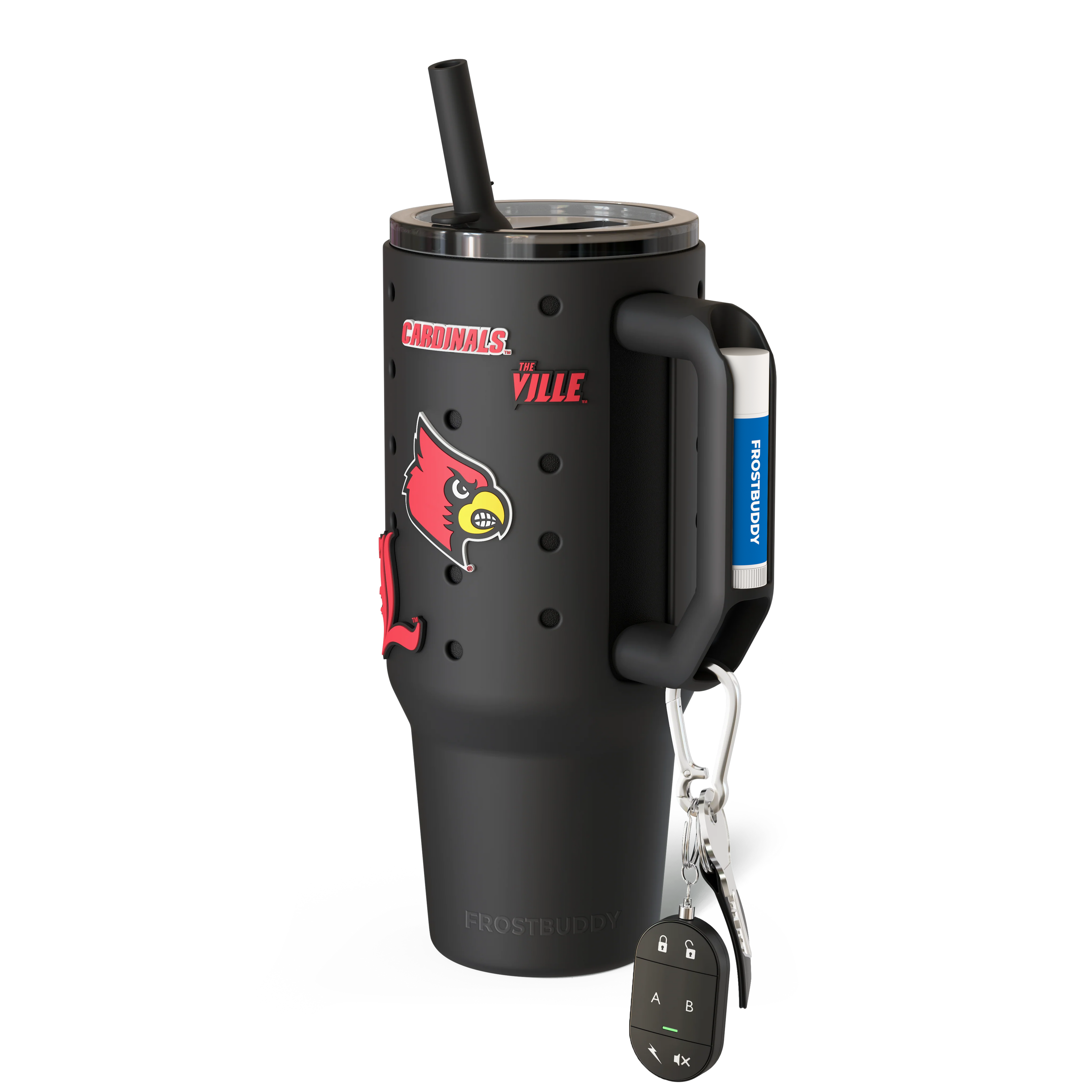 Thicc Buddy 40oz Louisville Cardinals Skin + Budz Bundle