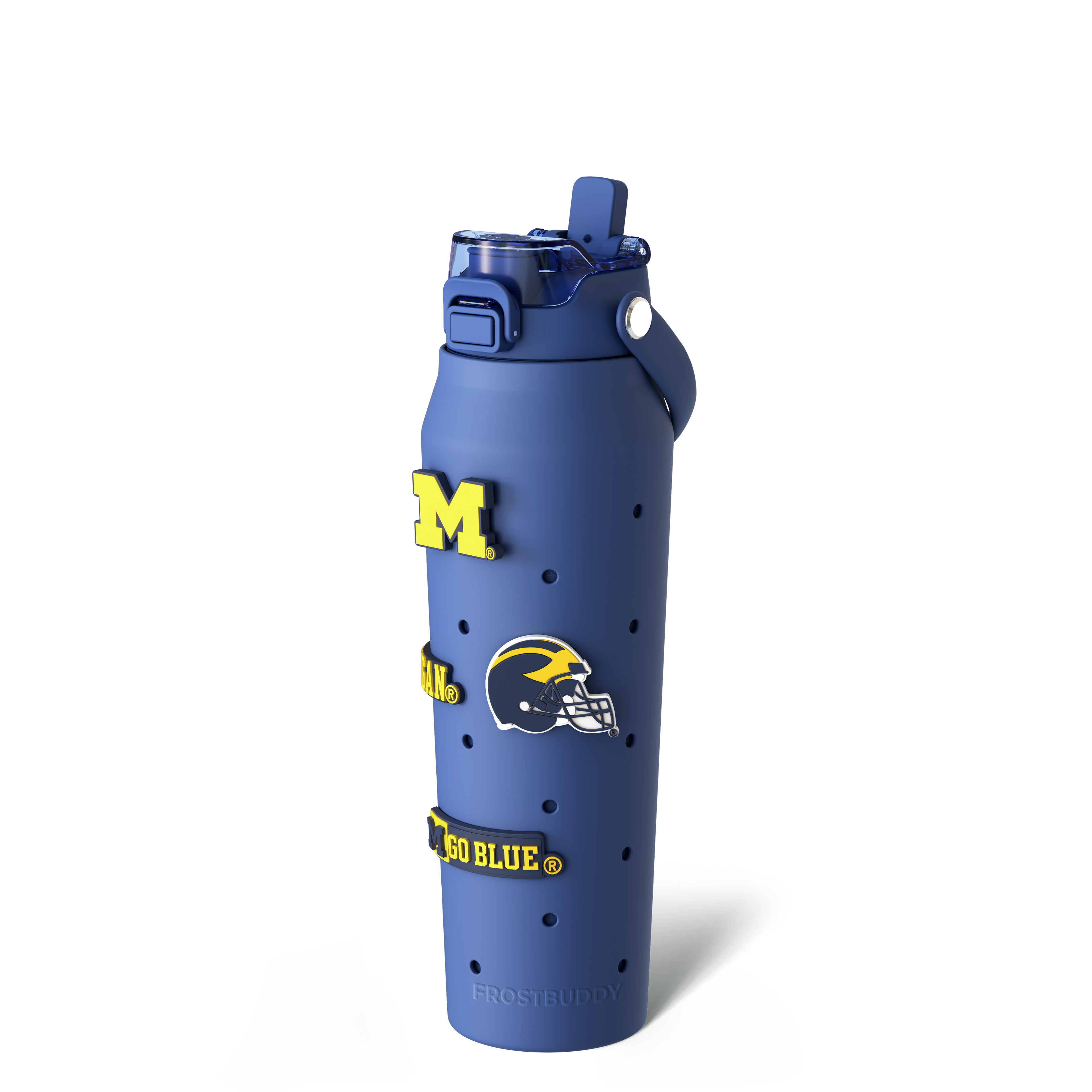 Bottle Buddy 32oz Michigan Wolverines Skin + Budz Bundle