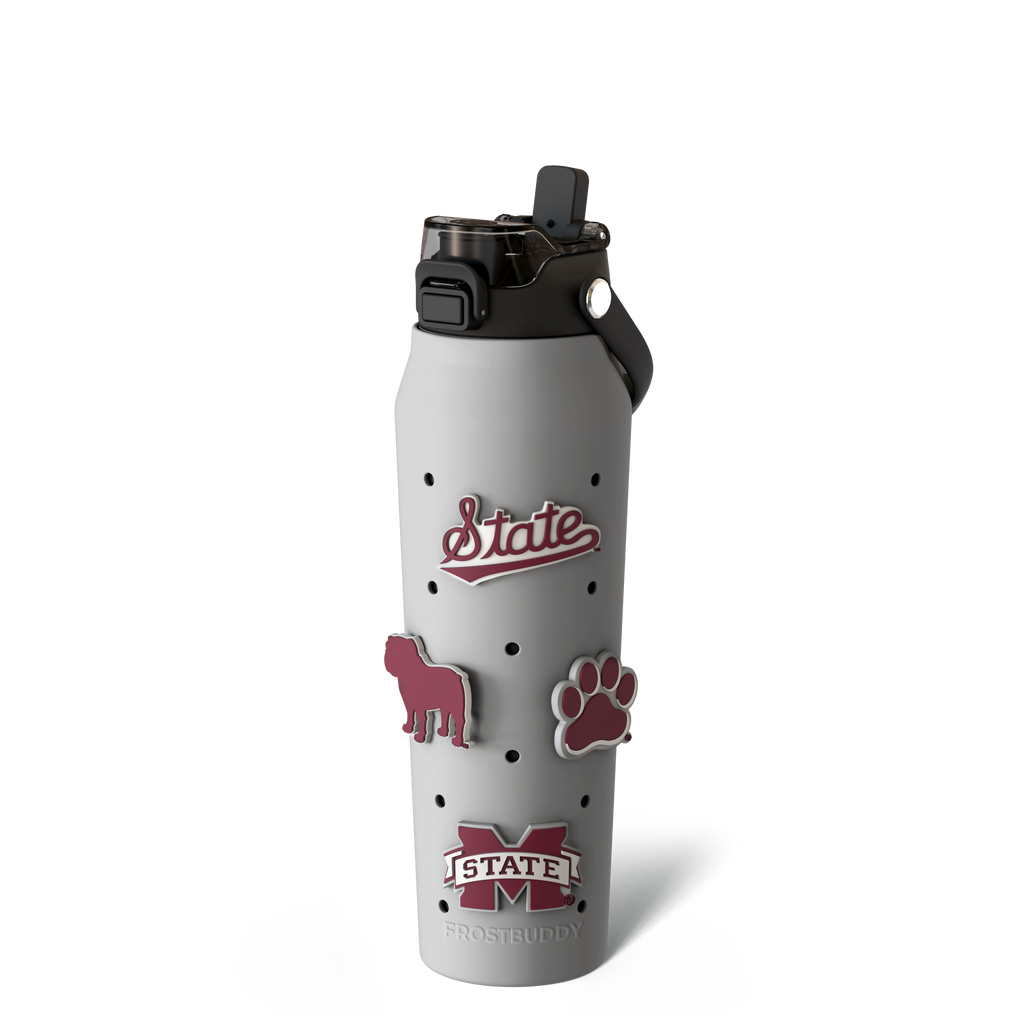 Bottle Buddy 32oz Mississippi State Bulldogs Skin + Budz Bundle