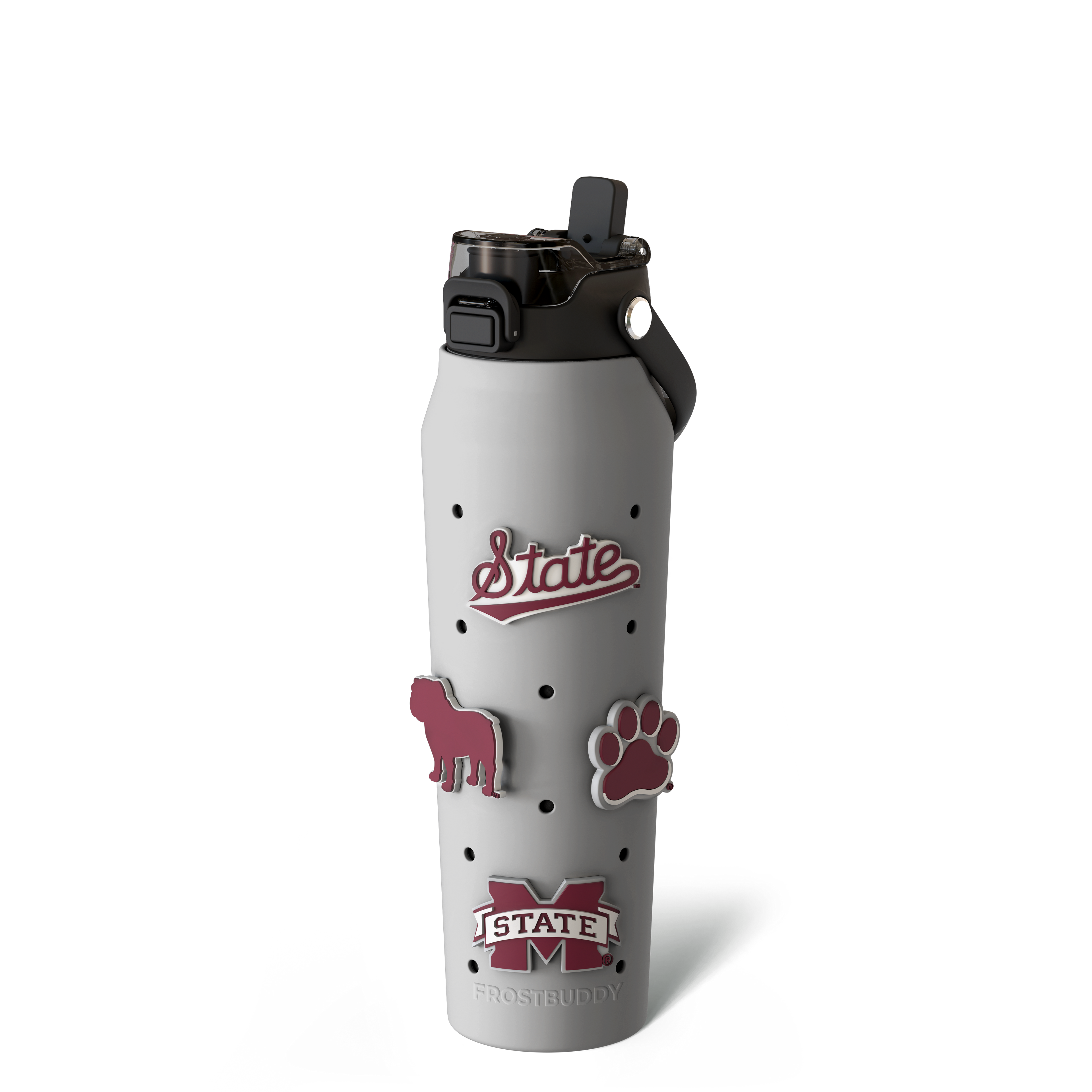 Bottle Buddy 32oz Mississippi State Bulldogs Skin + Budz Bundle