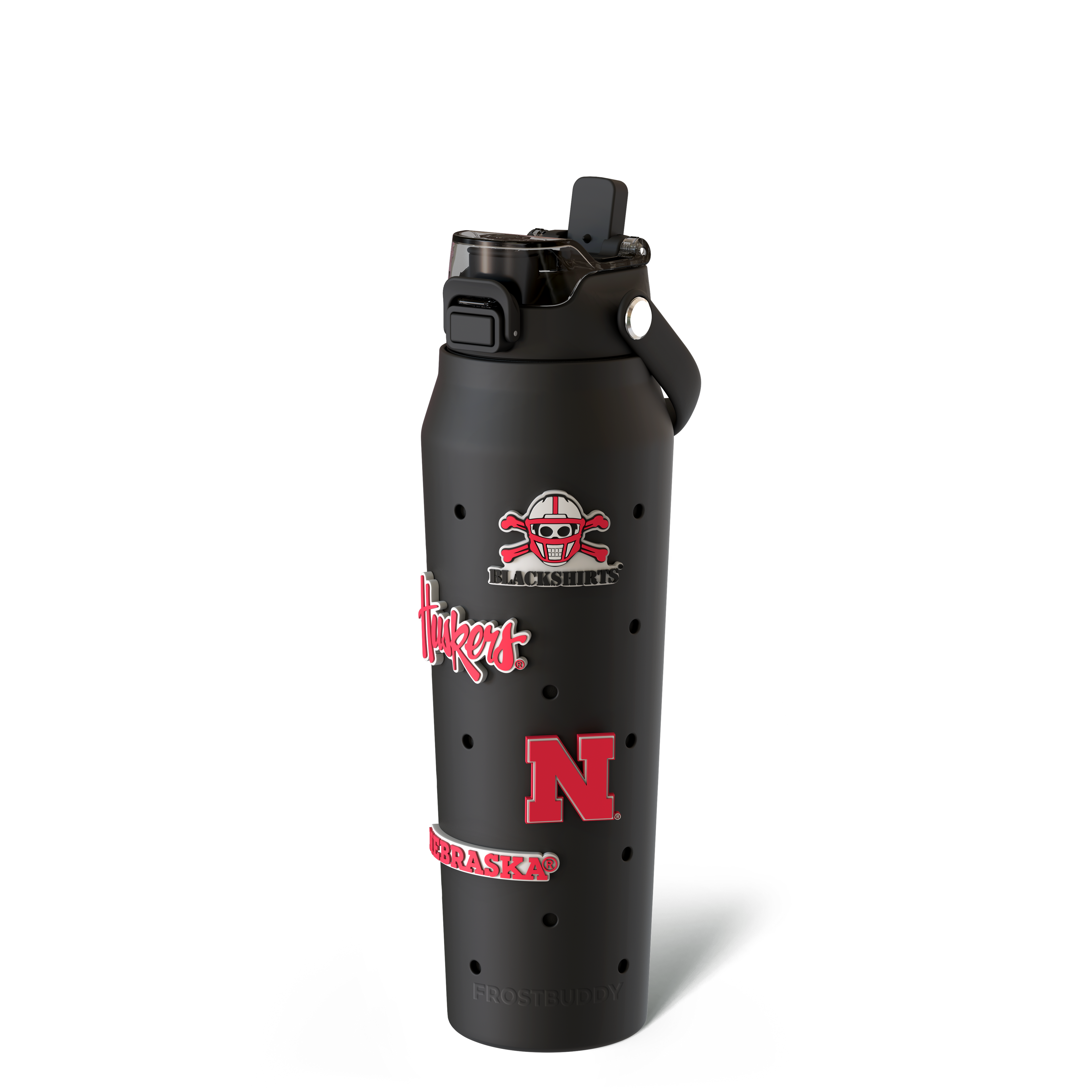Bottle Buddy 32oz Nebraska Cornhuskers Skin + Budz Bundle