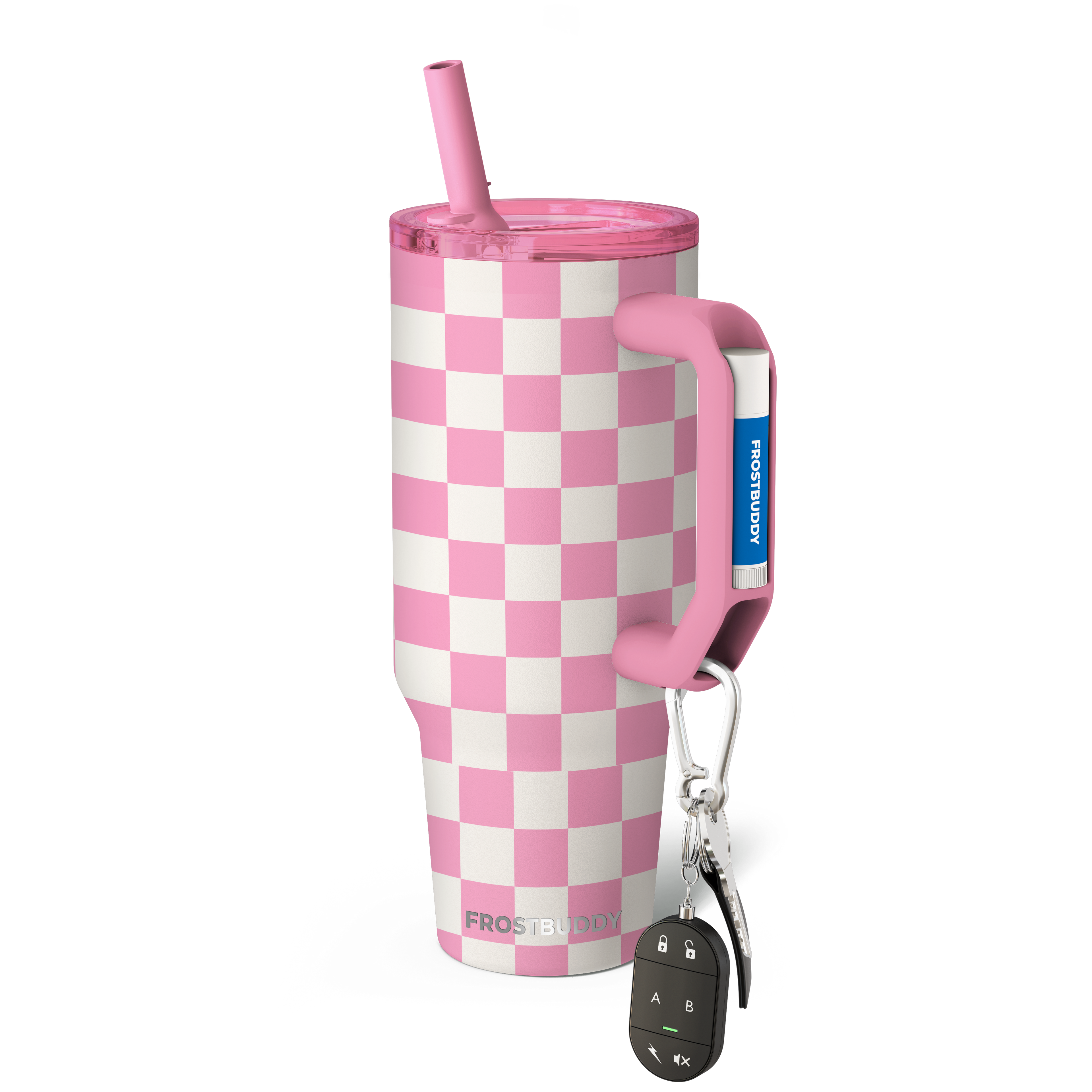 Thicc Buddy 40oz Pink Checkered