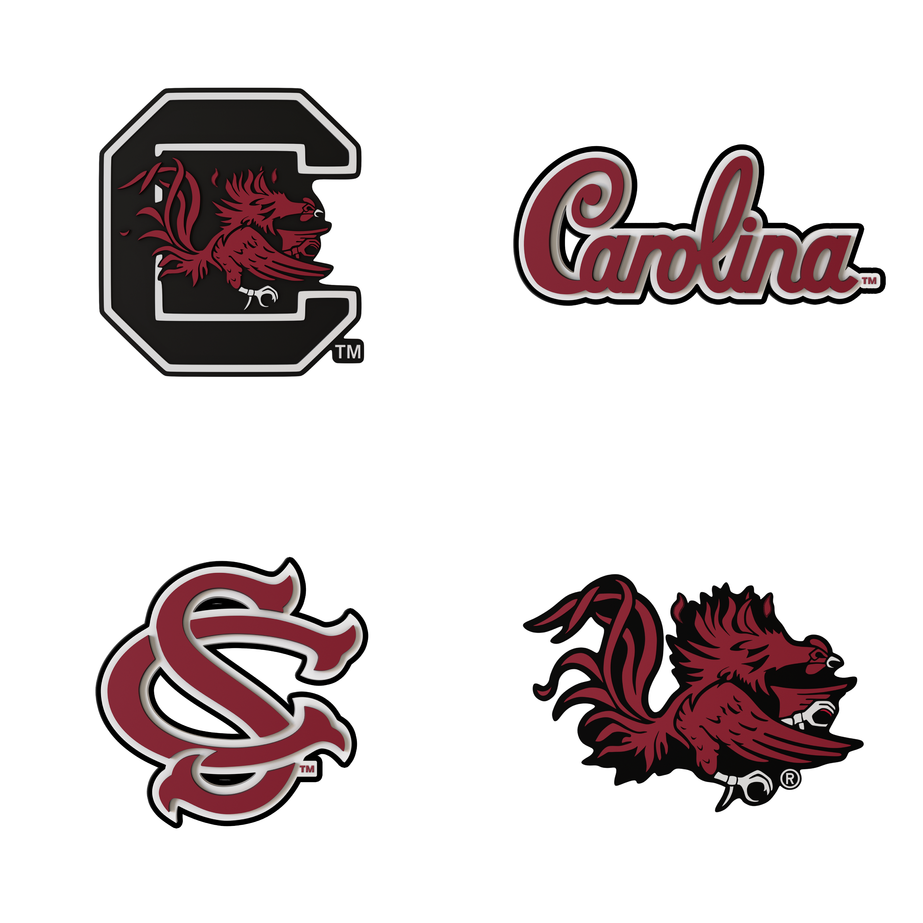 Budz South Carolina Gamecocks 4-Pack Bundle