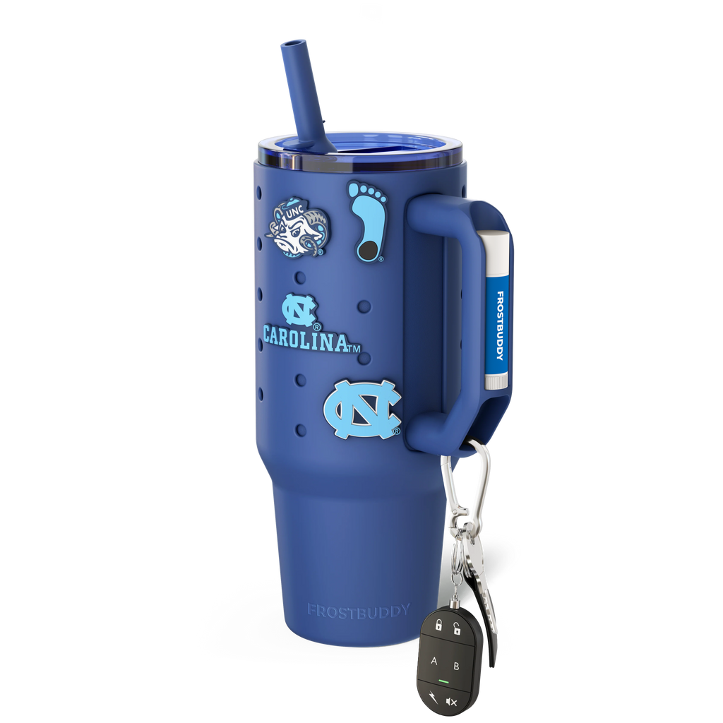 Thicc Buddy 40oz UNC Tarheels Skin + Budz Bundle