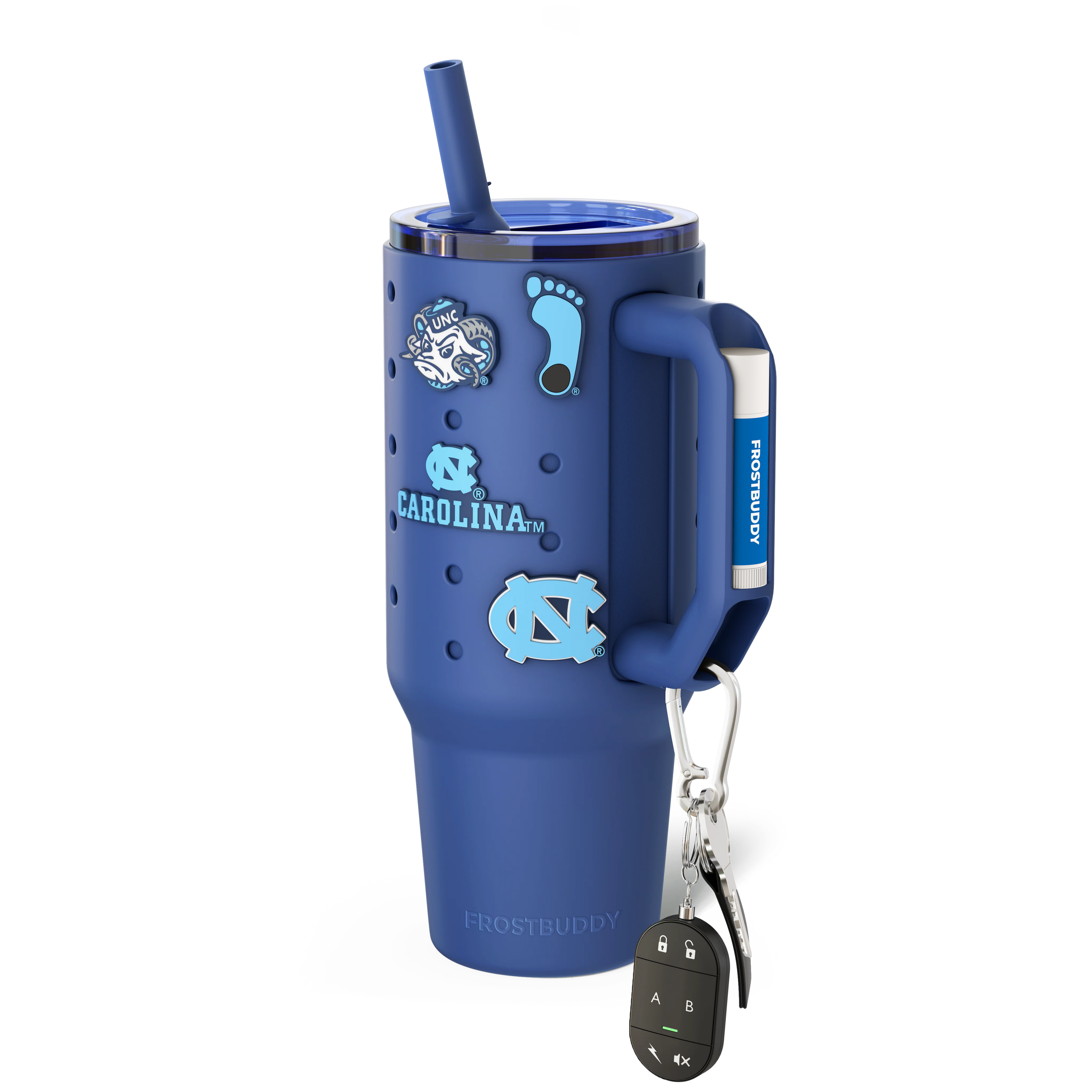 Thicc Buddy 40oz UNC Tarheels Skin + Budz Bundle