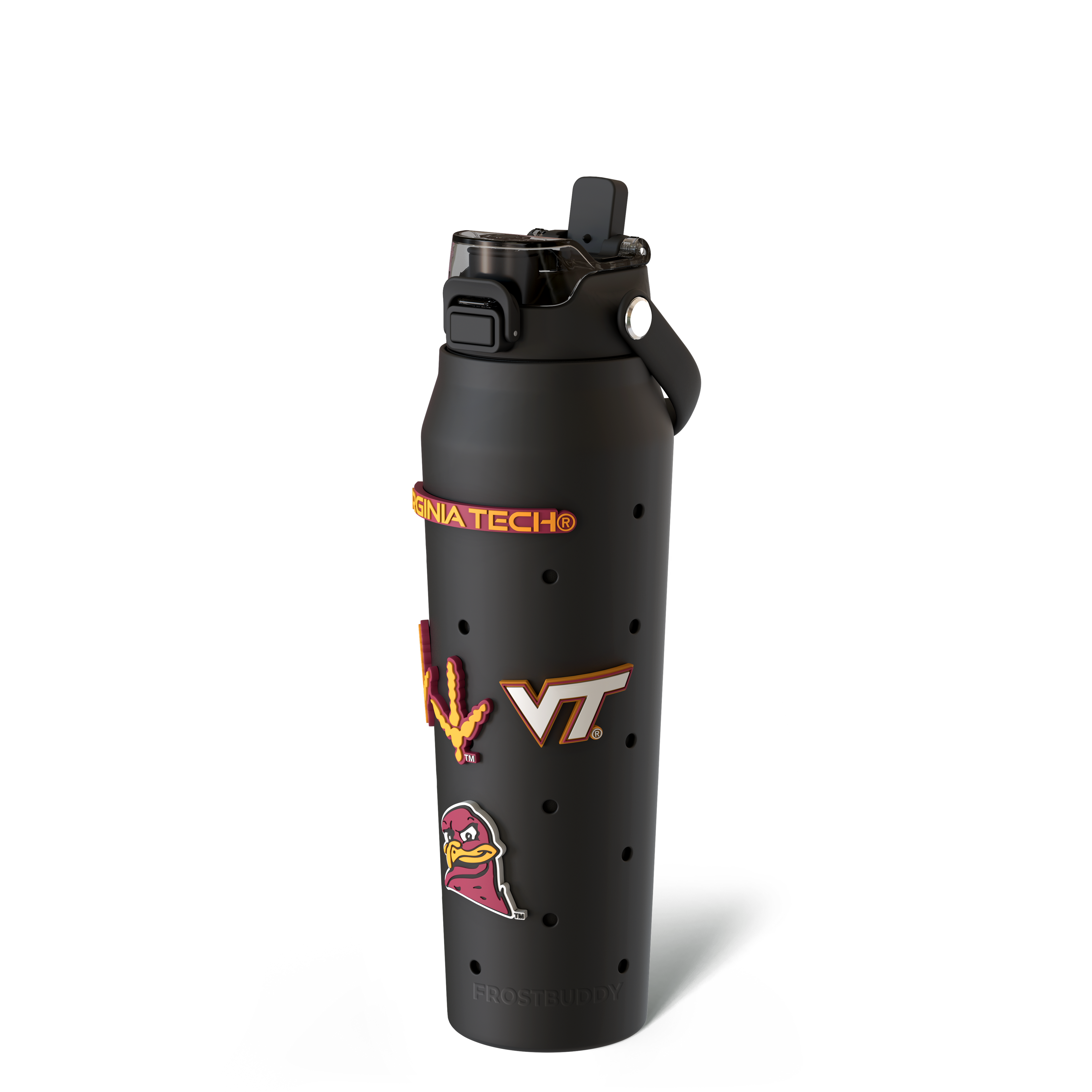 Bottle Buddy 32oz Virginia Tech Hokies Skin + Budz Bundle