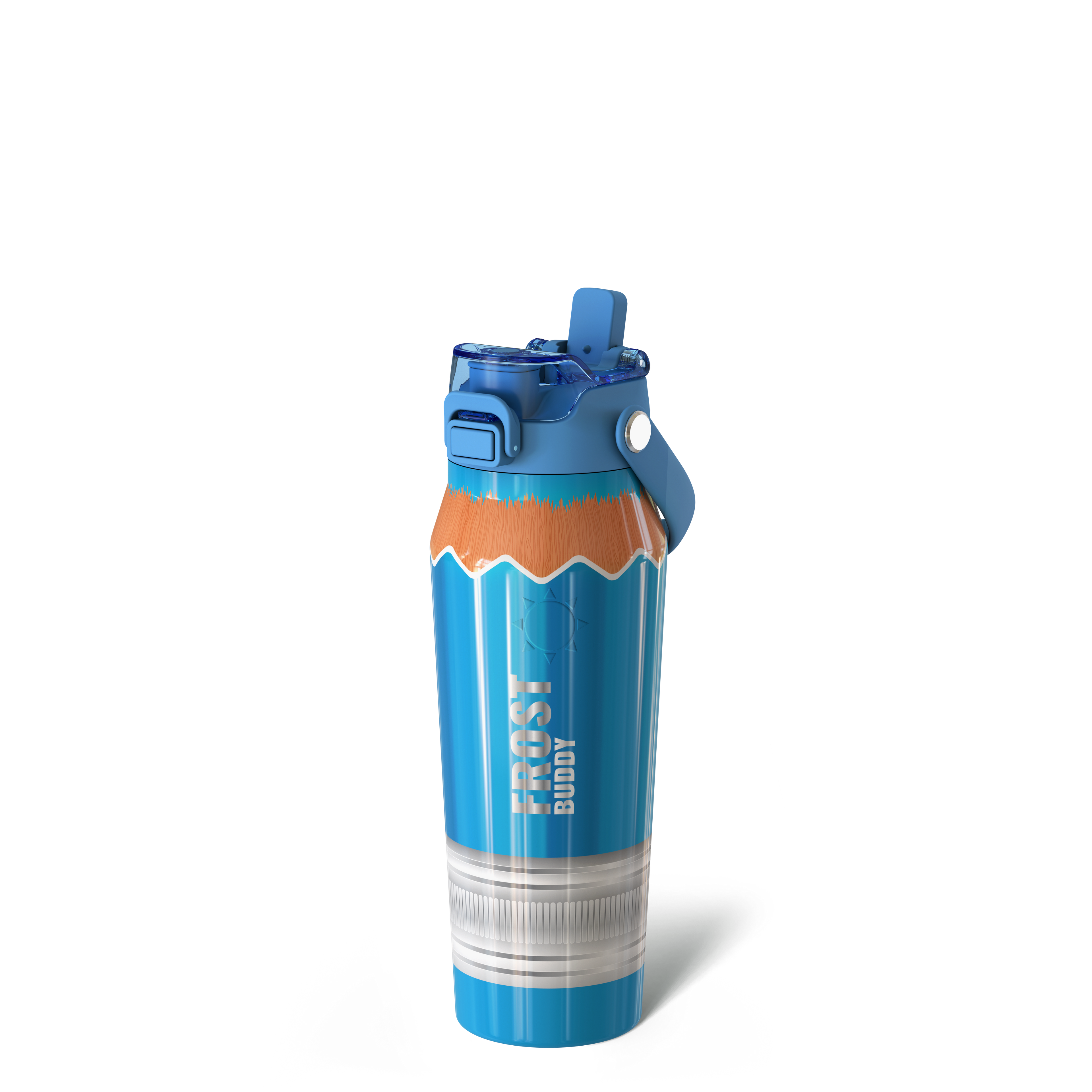 Bottle Buddy 24oz Blue Pencil