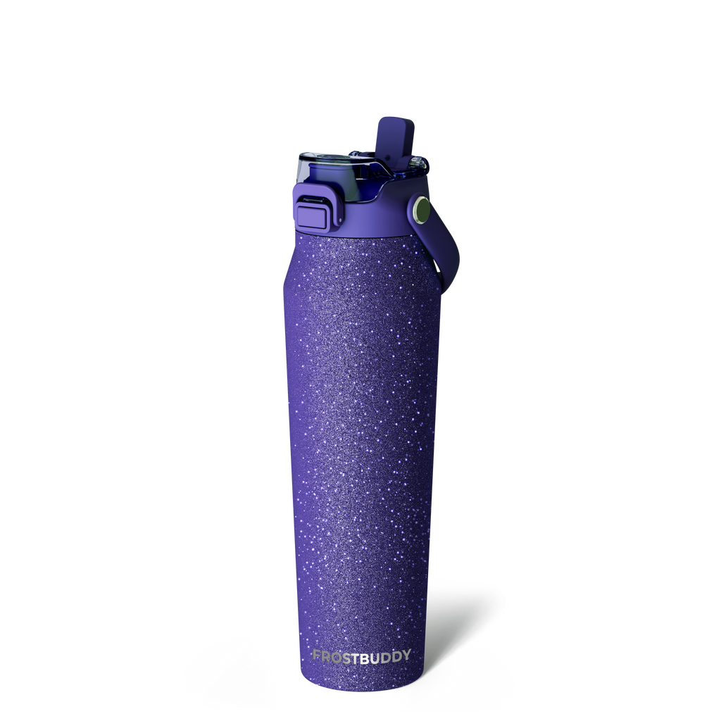 Bottle Buddy 32oz Purple Glitz