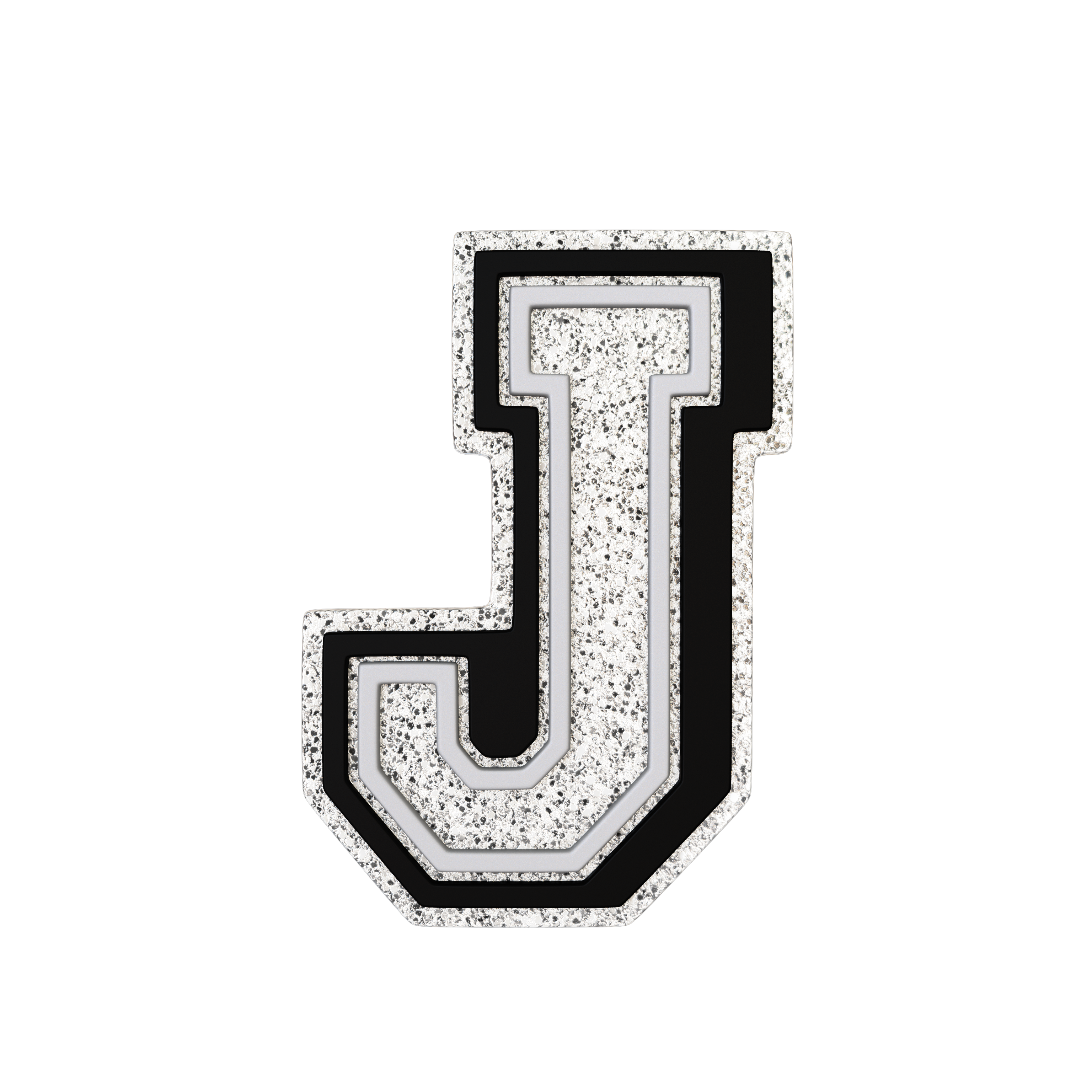 Budz Silver Letter J