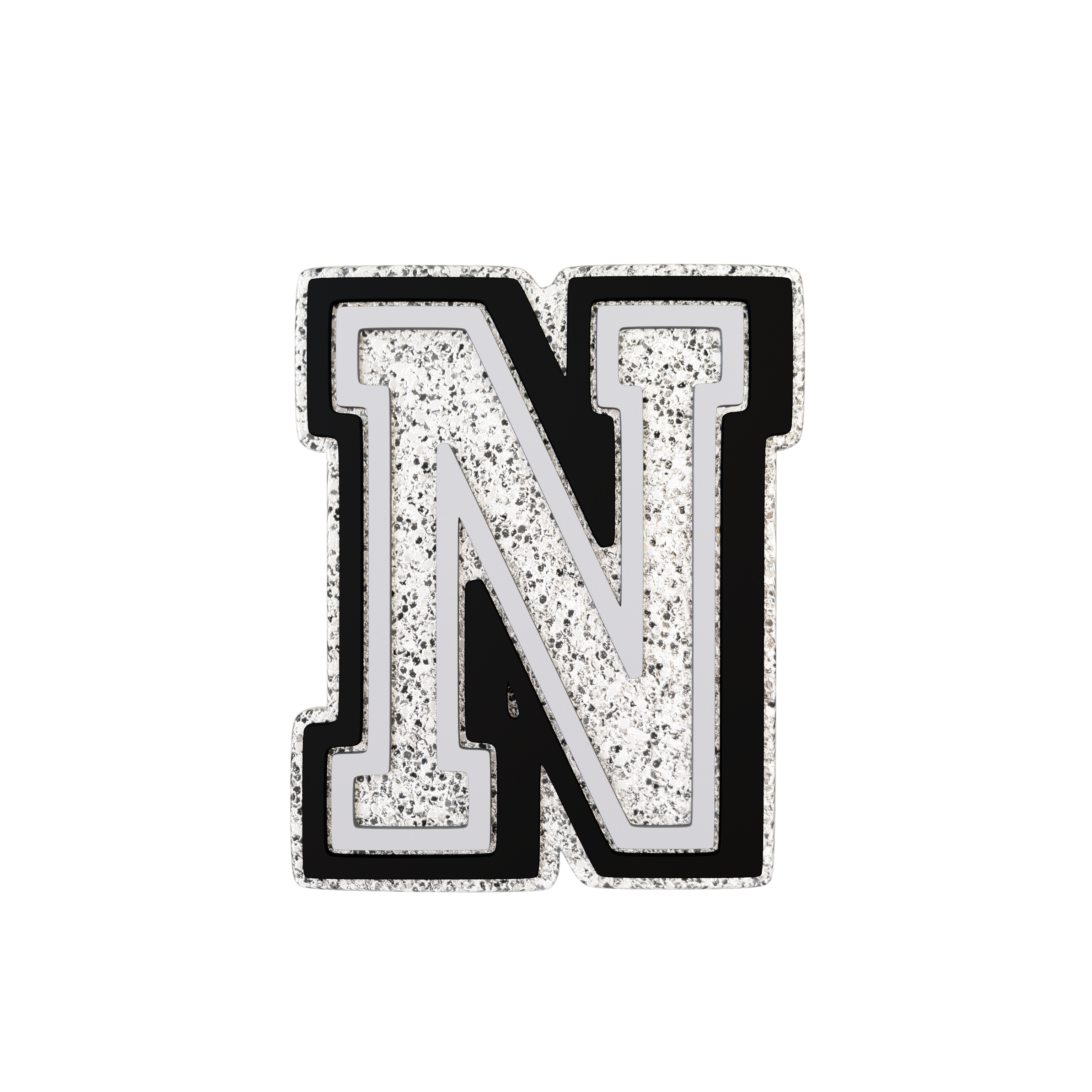 Budz Silver Letter N