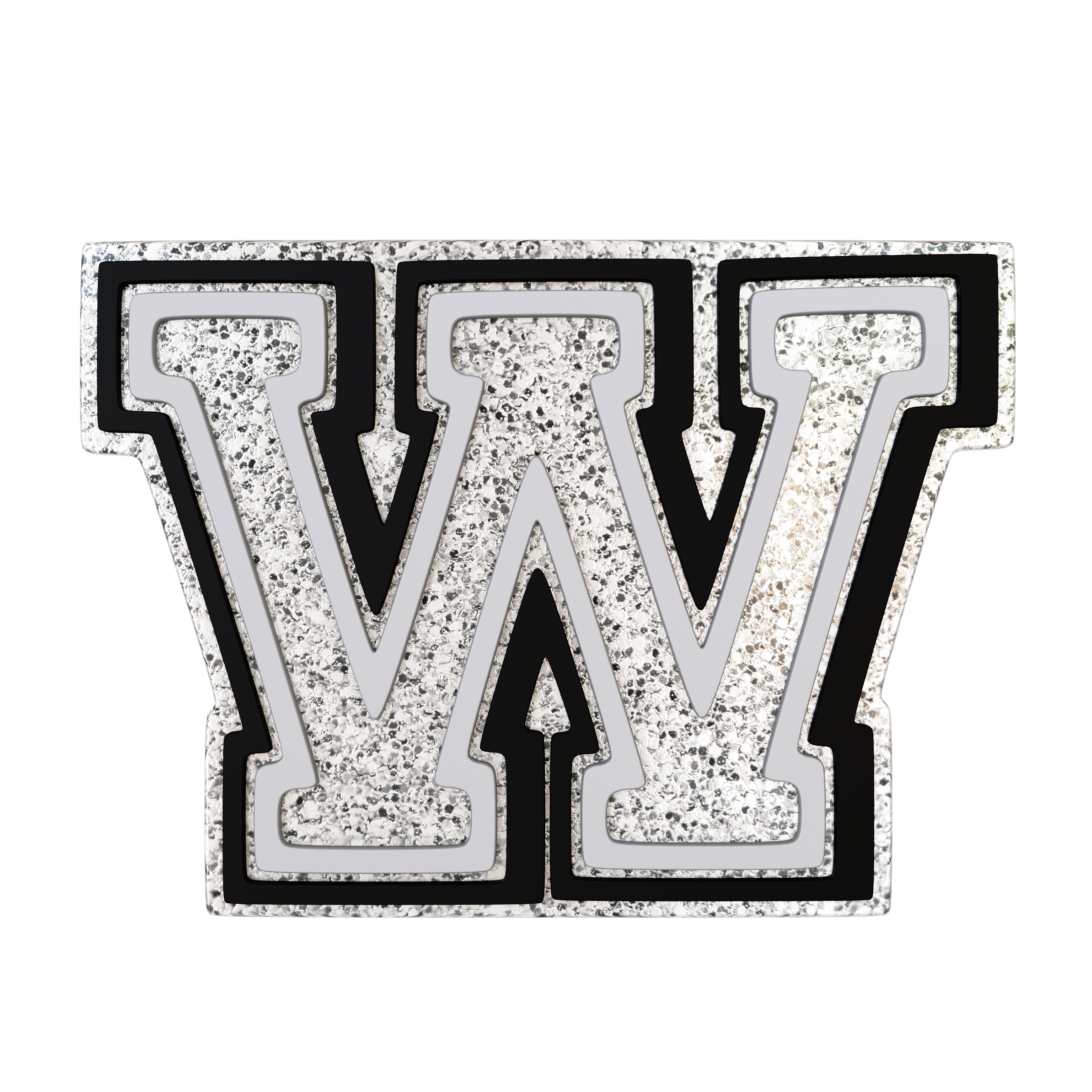 Budz Silver Letter W