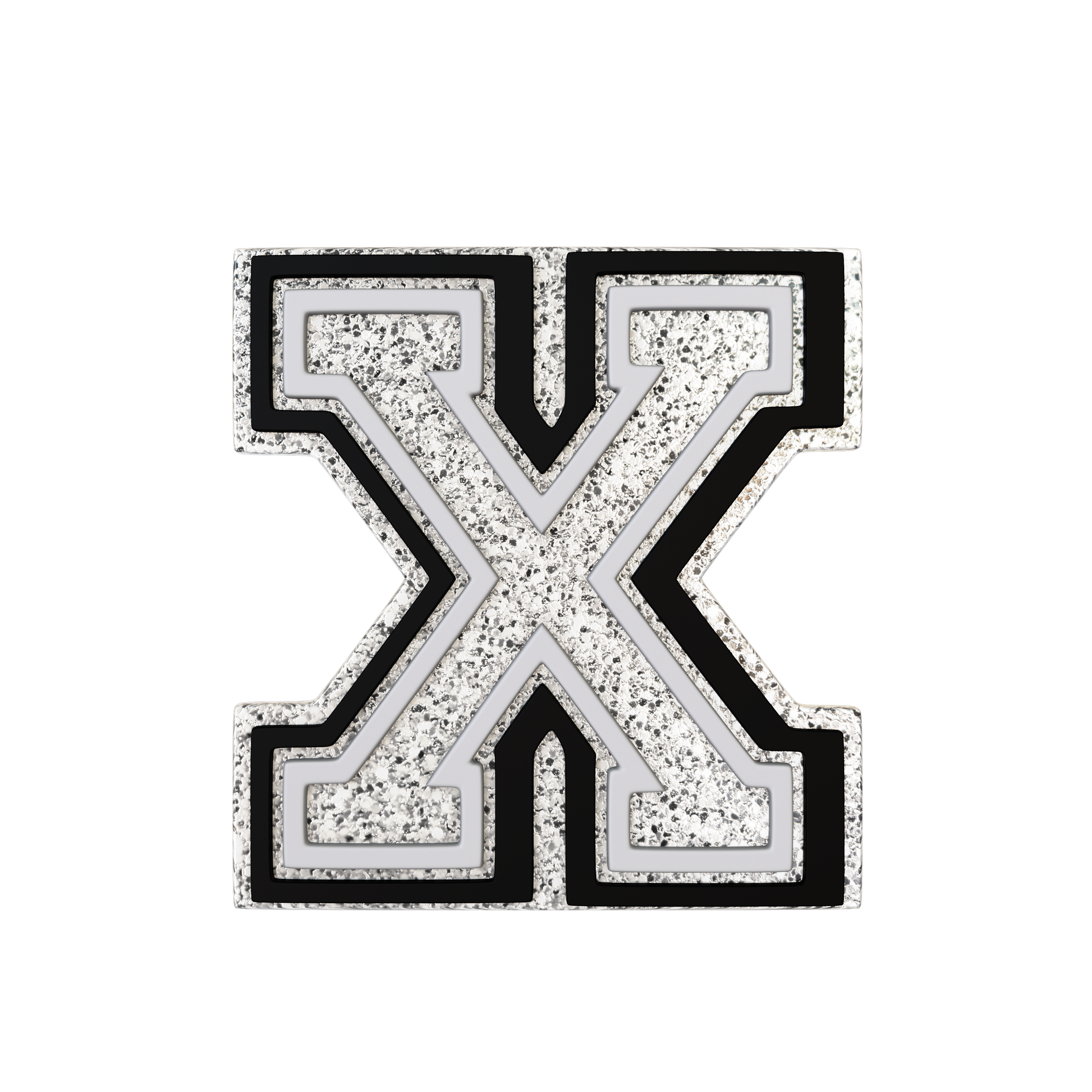 Budz Silver Letter X