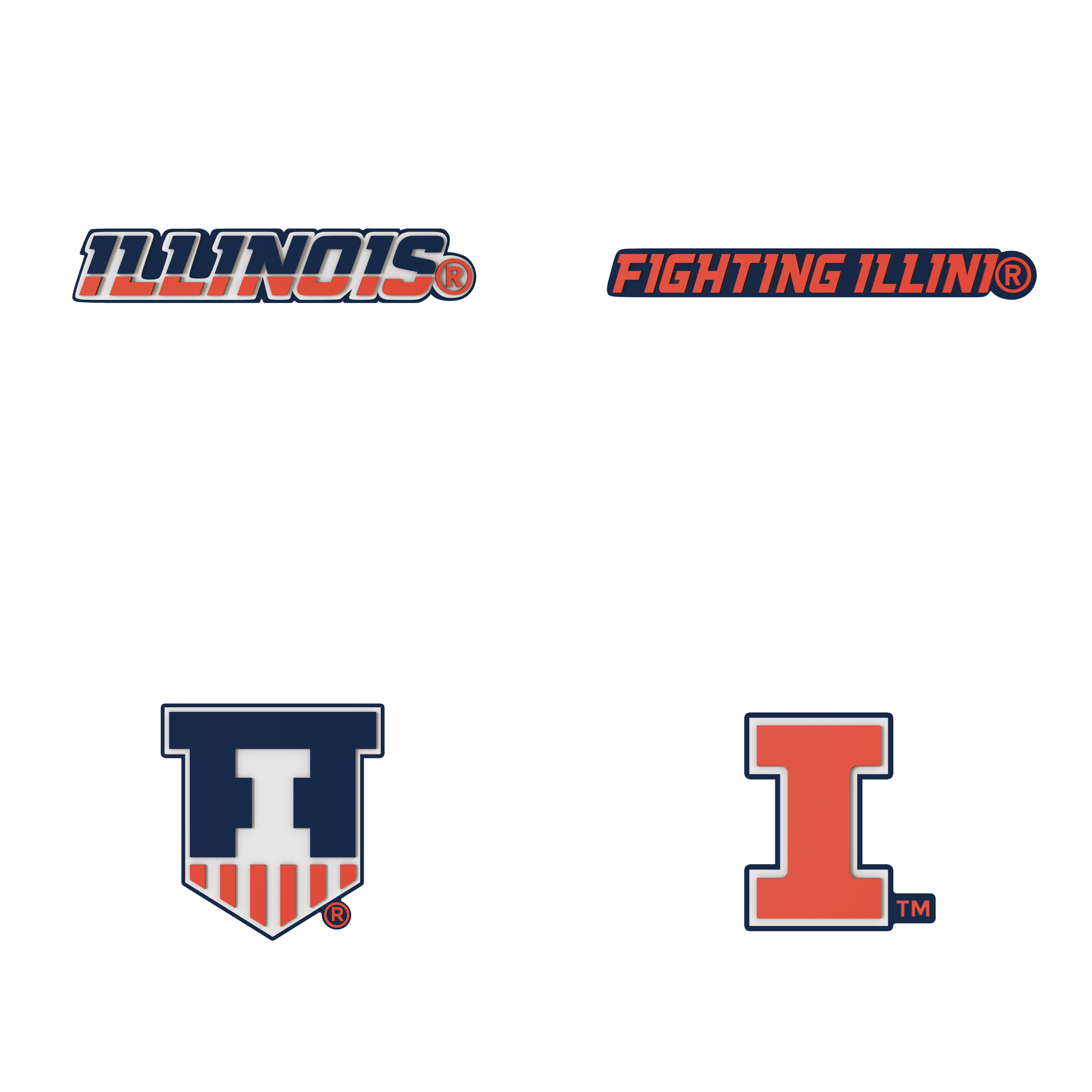 Budz Illinois Fighting Illini 4-Pack Bundle