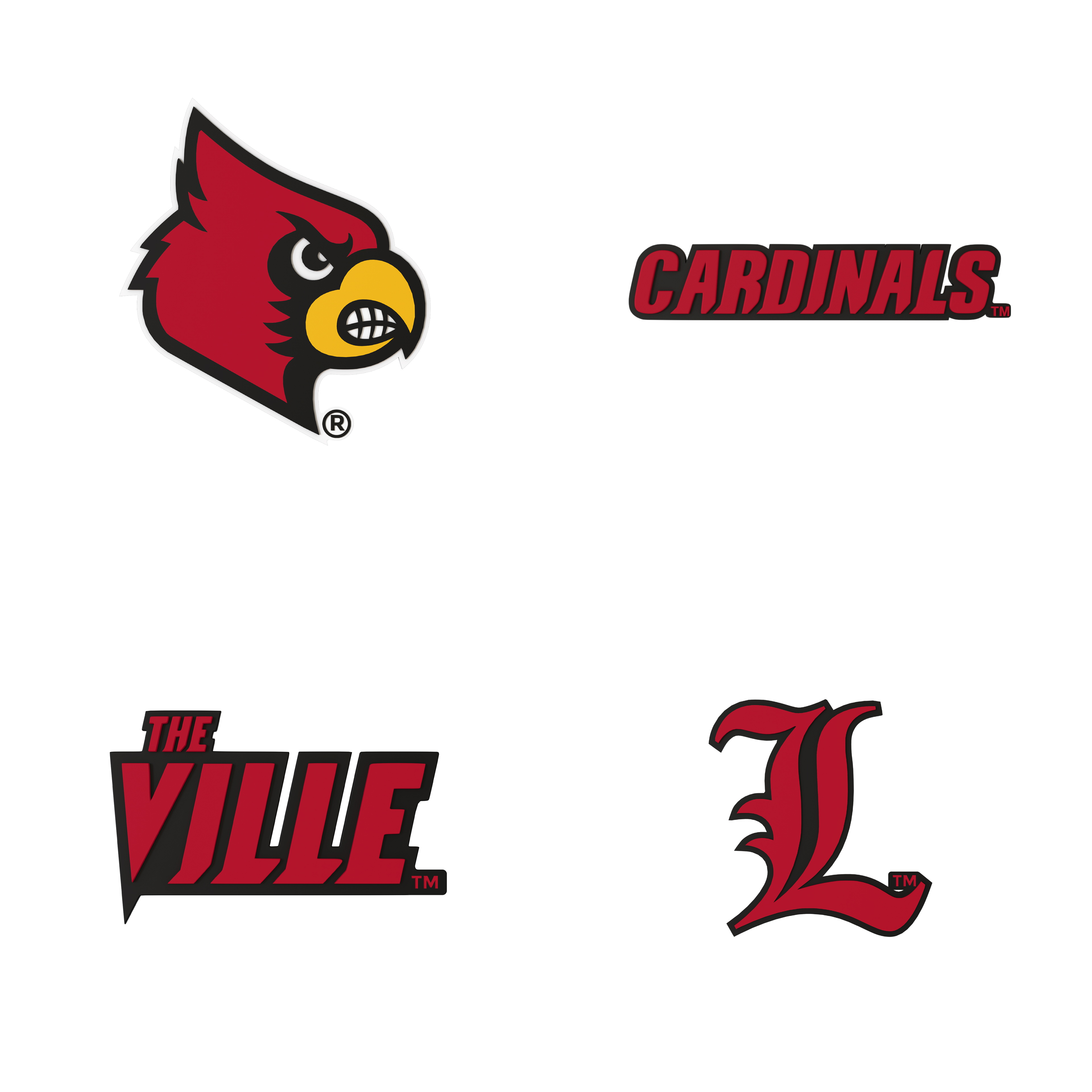 Budz Louisville Cardinals 4-Pack Bundle