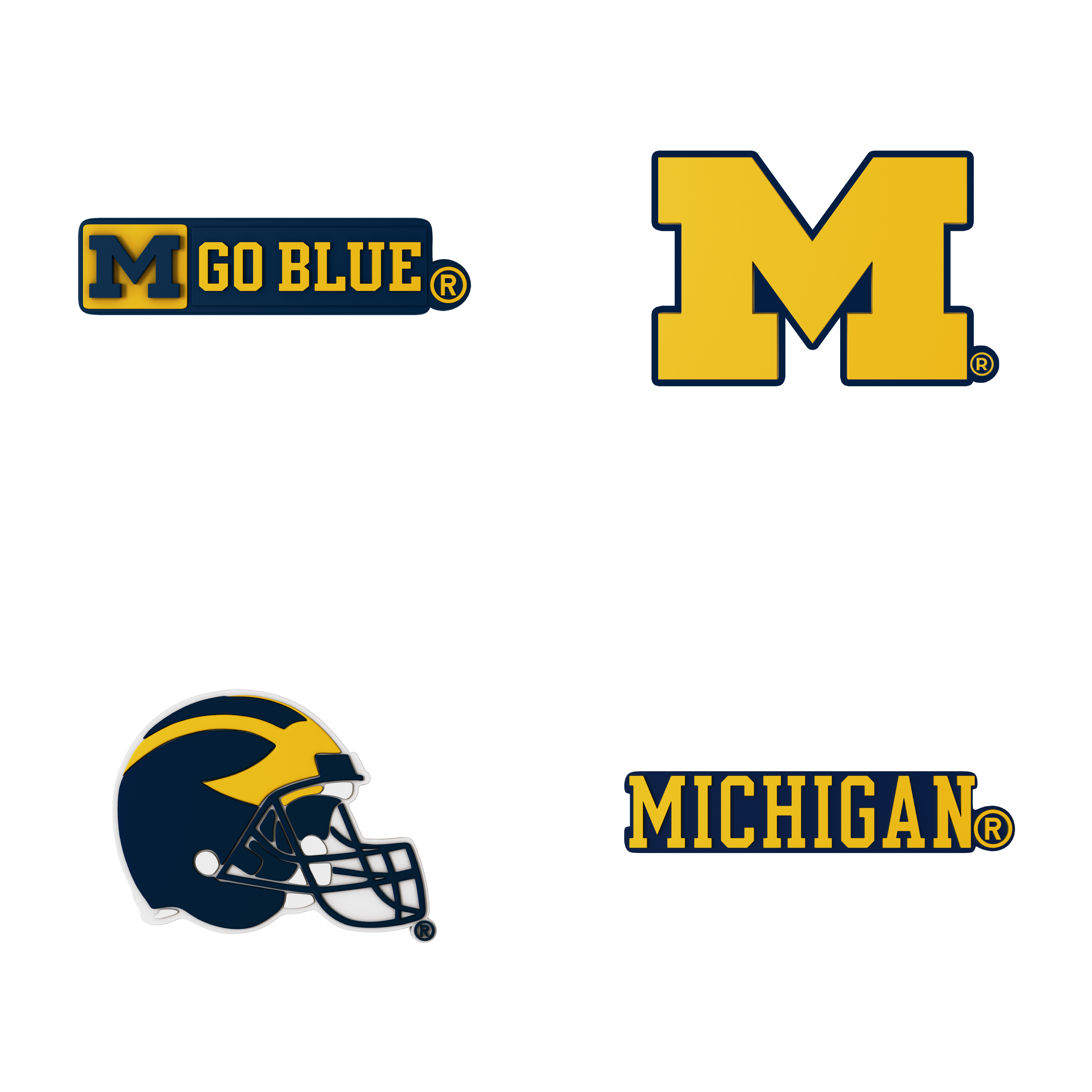 Budz Michigan Wolverines 4-Pack Bundle