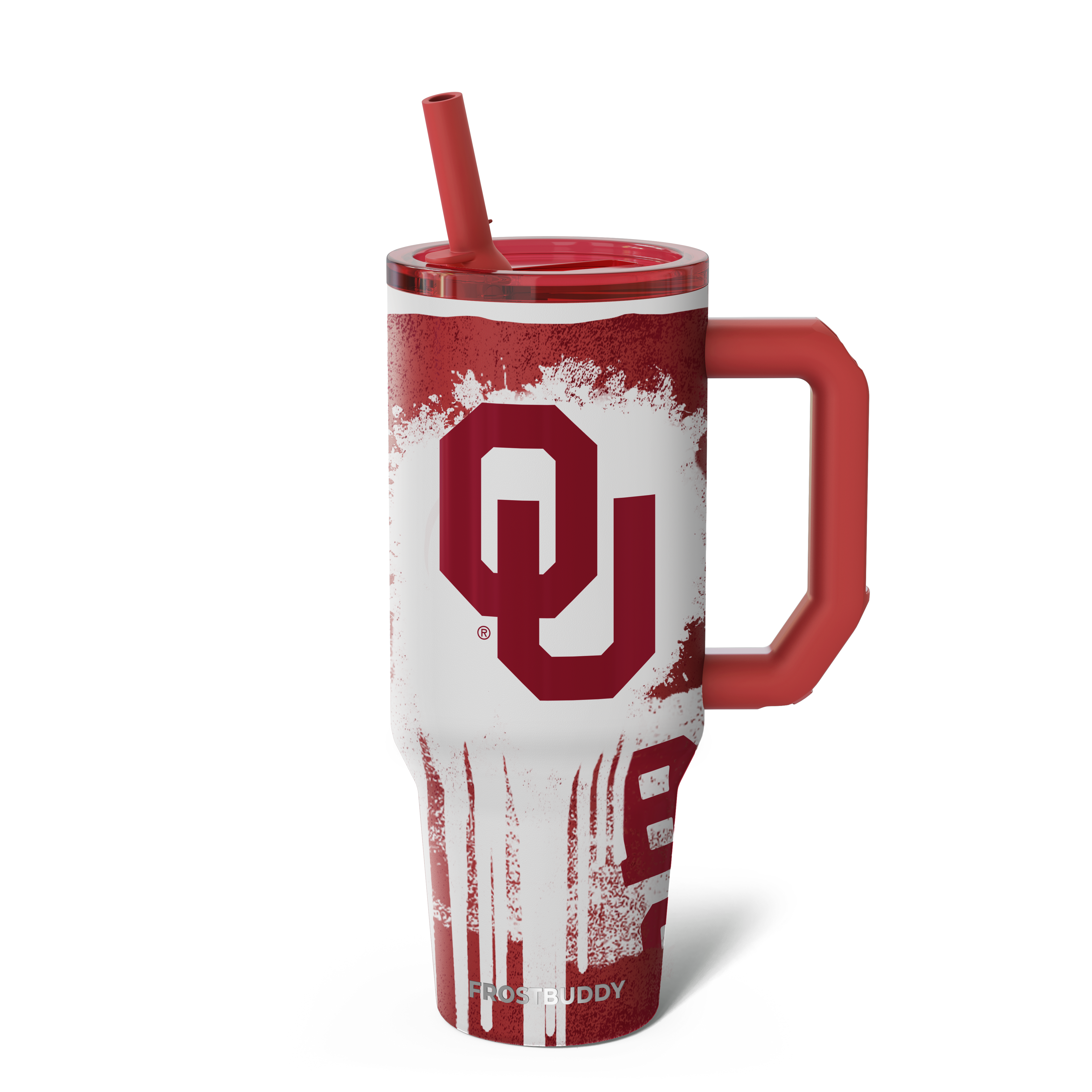 Thicc Buddy 40oz Oklahoma Sooners Drip