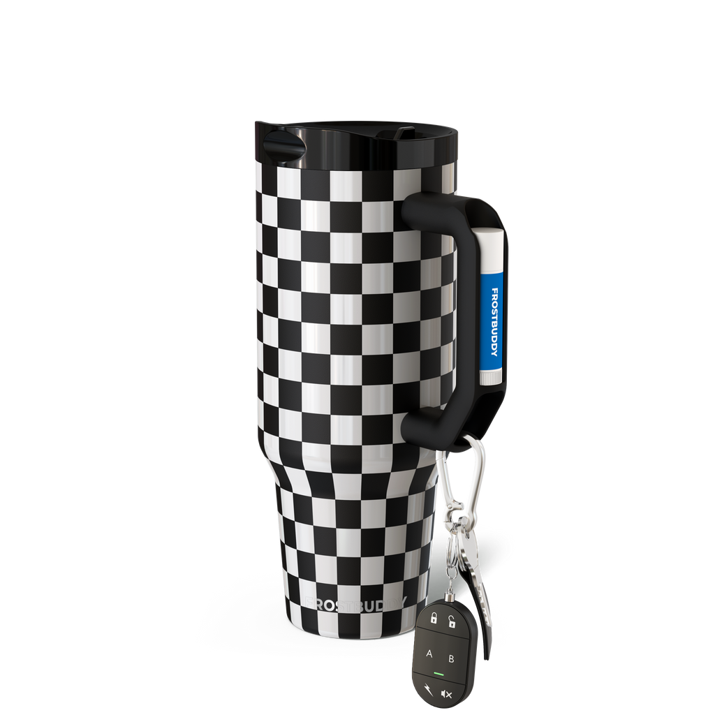 Thicc Buddy 40oz Black \u0026 White Checkered
