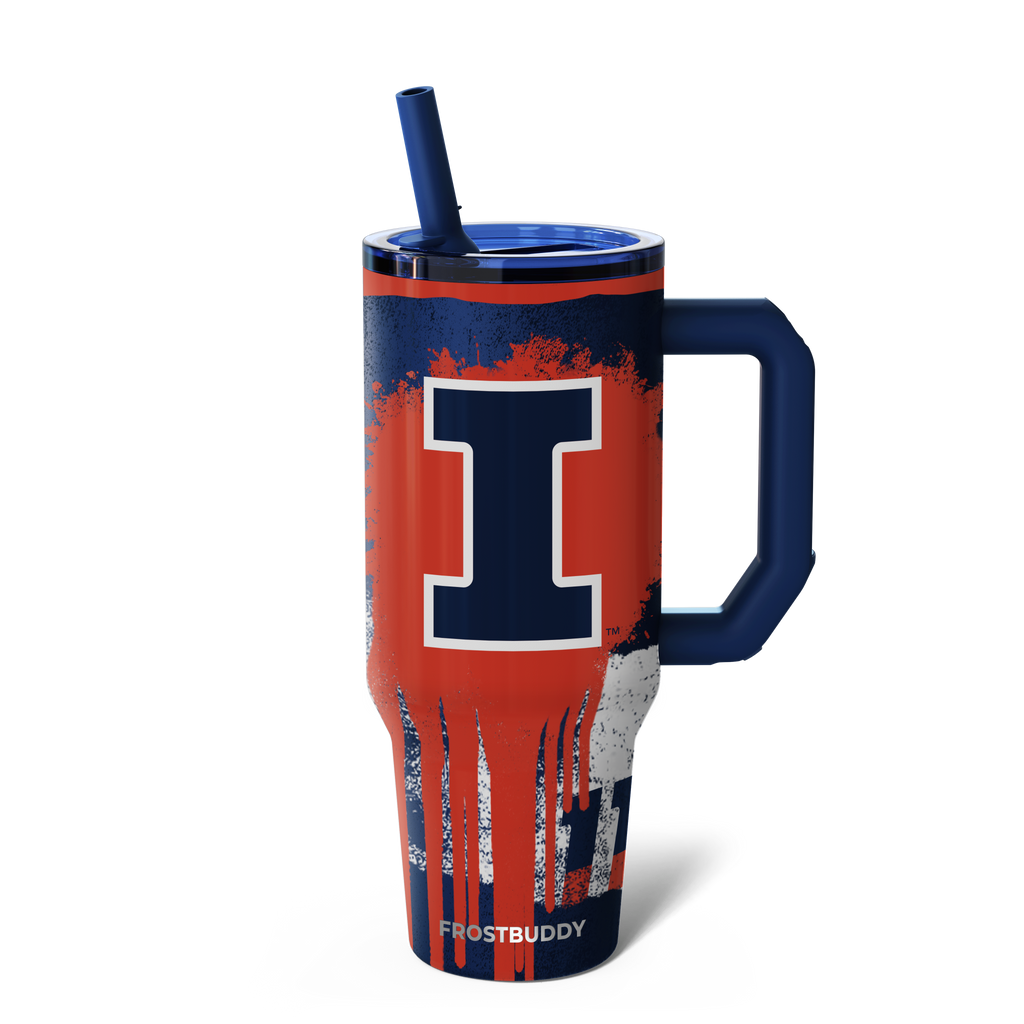 Thicc Buddy 40oz Illinois Fighting Illini Drip