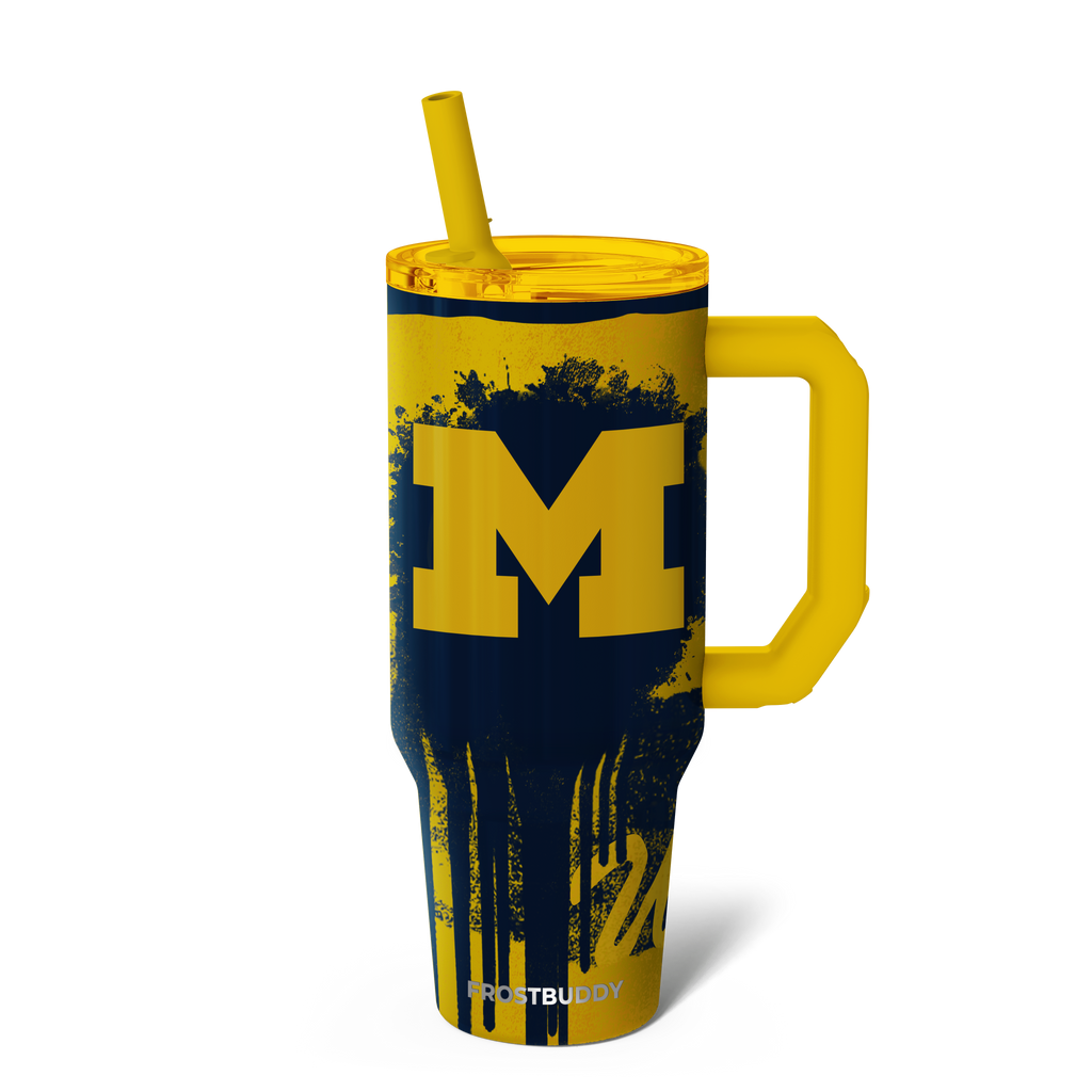Thicc Buddy 40oz Michigan Wolverines Drip