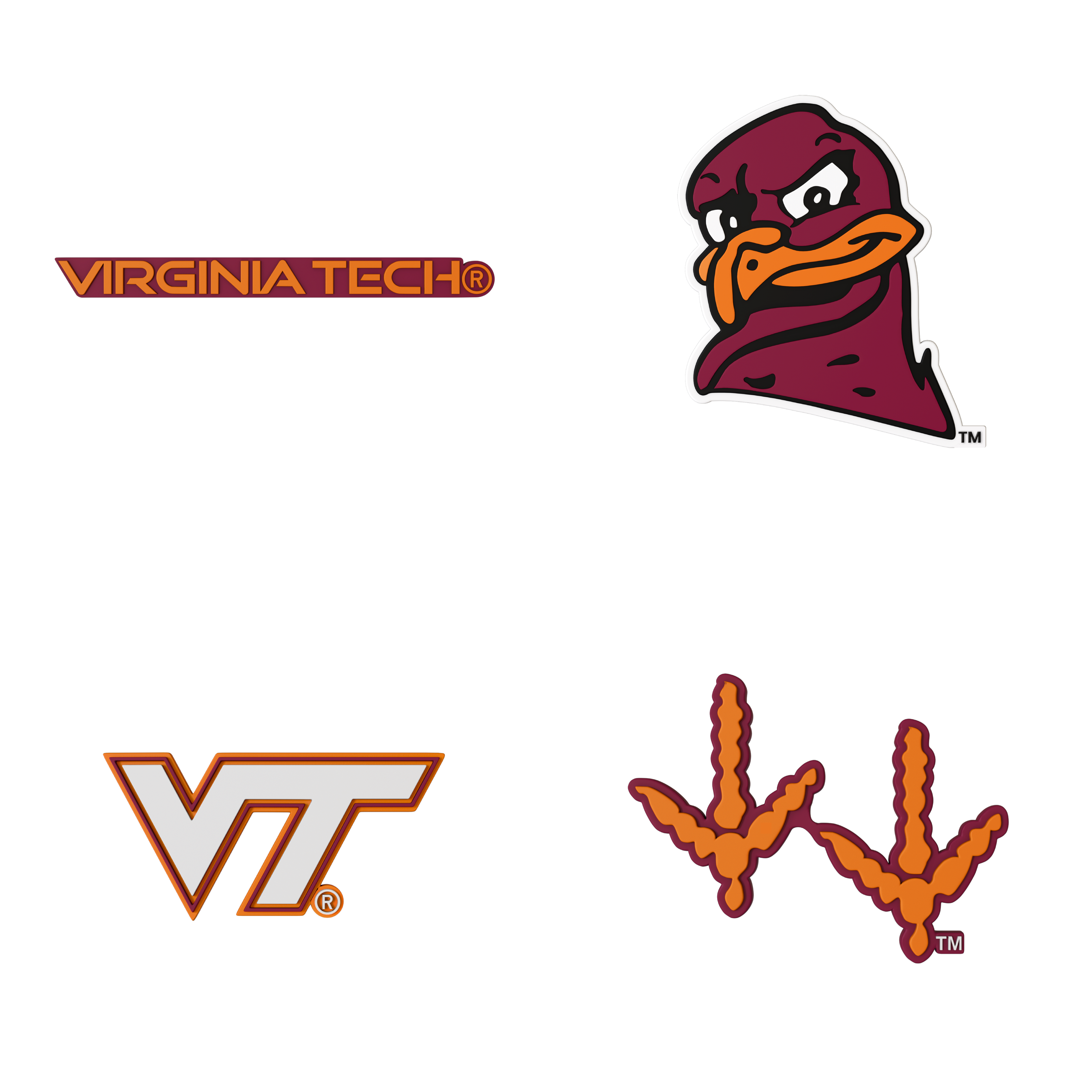 Budz Virginia Tech Hokies 4-Pack Bundle